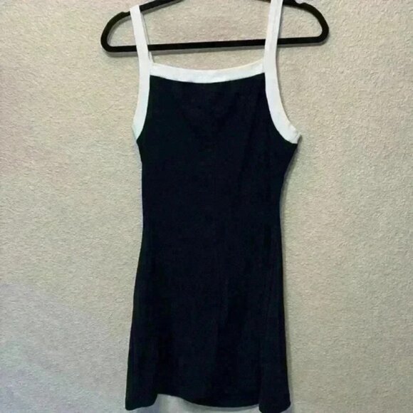 Black & white mini dress sz L Meredith Blake casual summer Halloween costume - Picture 6 of 6